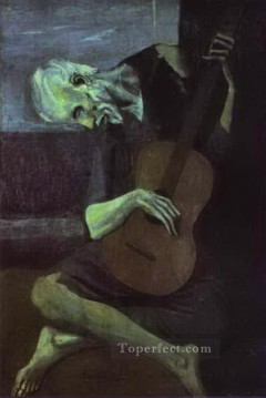 El viejo guitarrista cubista de 1903 Pablo Picasso Pinturas al óleo